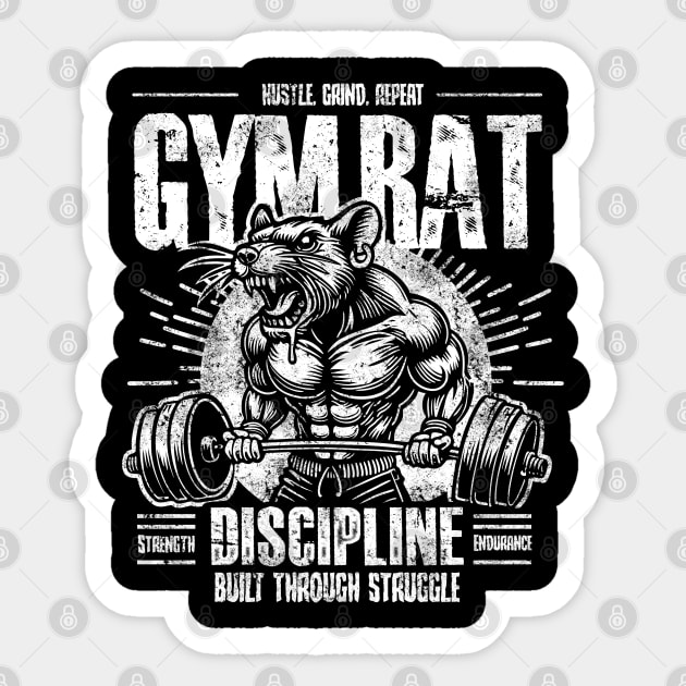 GYM RAT Sticker by artslaves